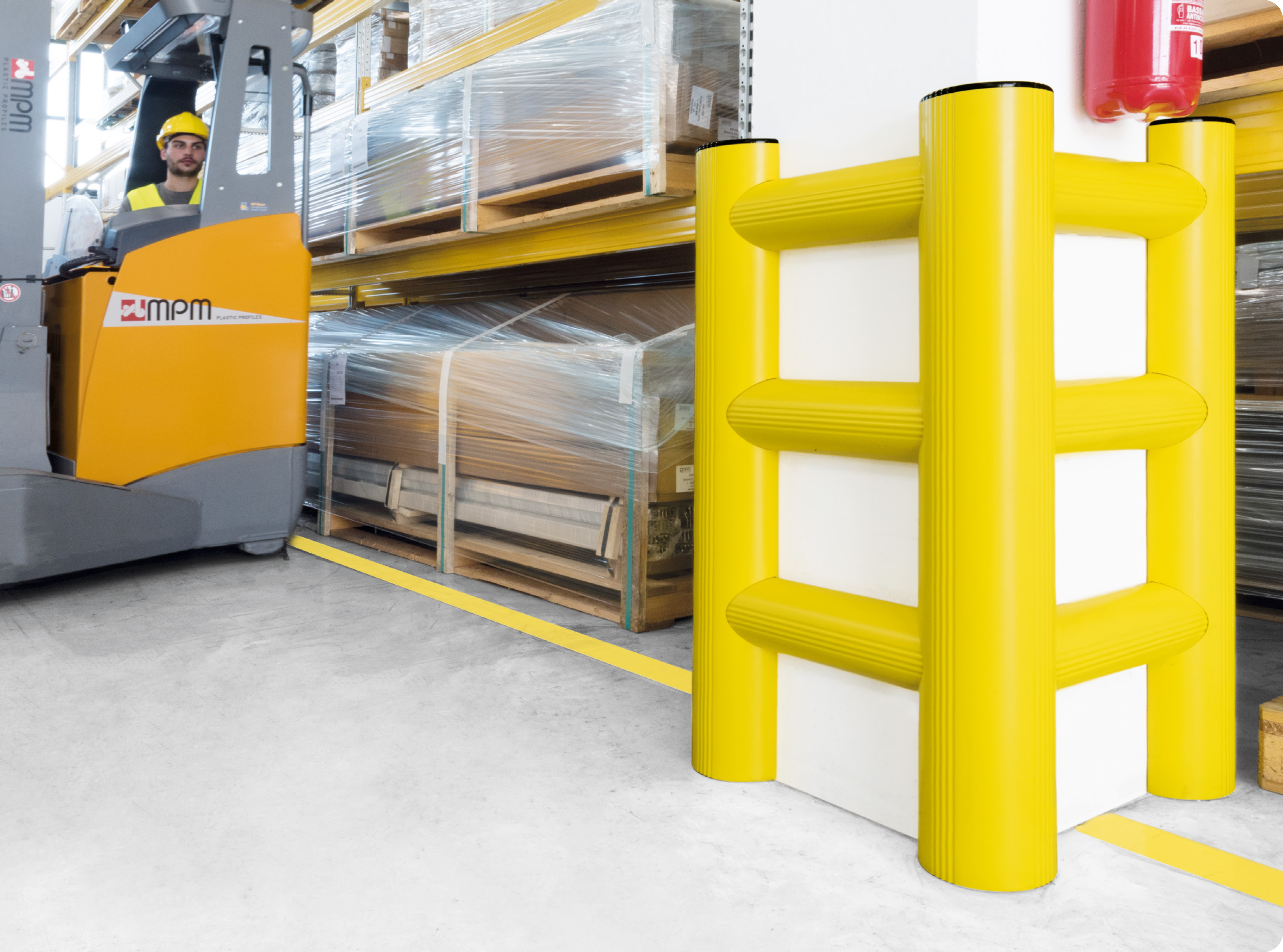 Ochrana sloupů ve skladu